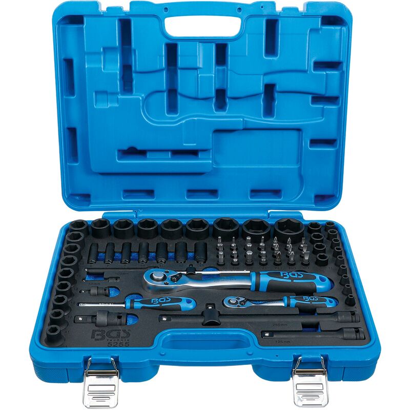 immagine 0 del prodotto set di bussole, esagonali 6,3 mm 1 4 12,5 mm 1 2 69 pz.
