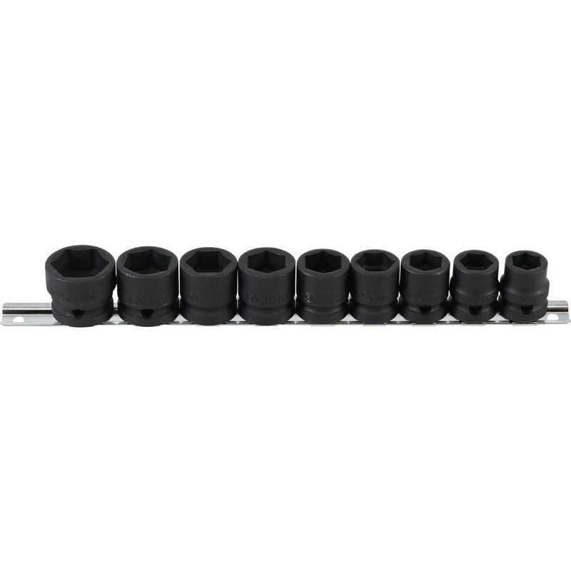 foto del prodotto set di bussole esagonali, extra piatte 12,5 mm 1 2 13 24 mm 9 pz.