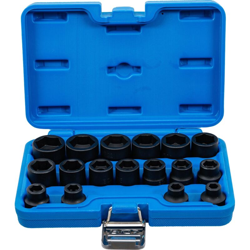 foto del prodotto set di bussole esagonali, extra piatte 12,5 mm 1 2' 8 - 24 mm 17 pz.