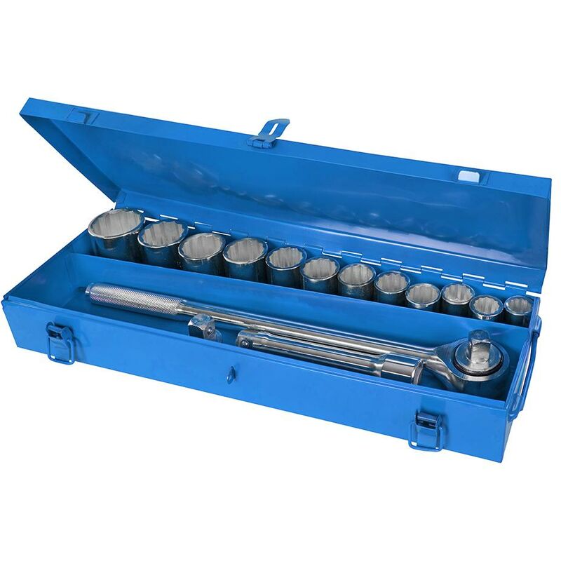 foto del prodotto set di bussole metriche, 12 pt, 3 4 , 15 pz. 22 46 mm