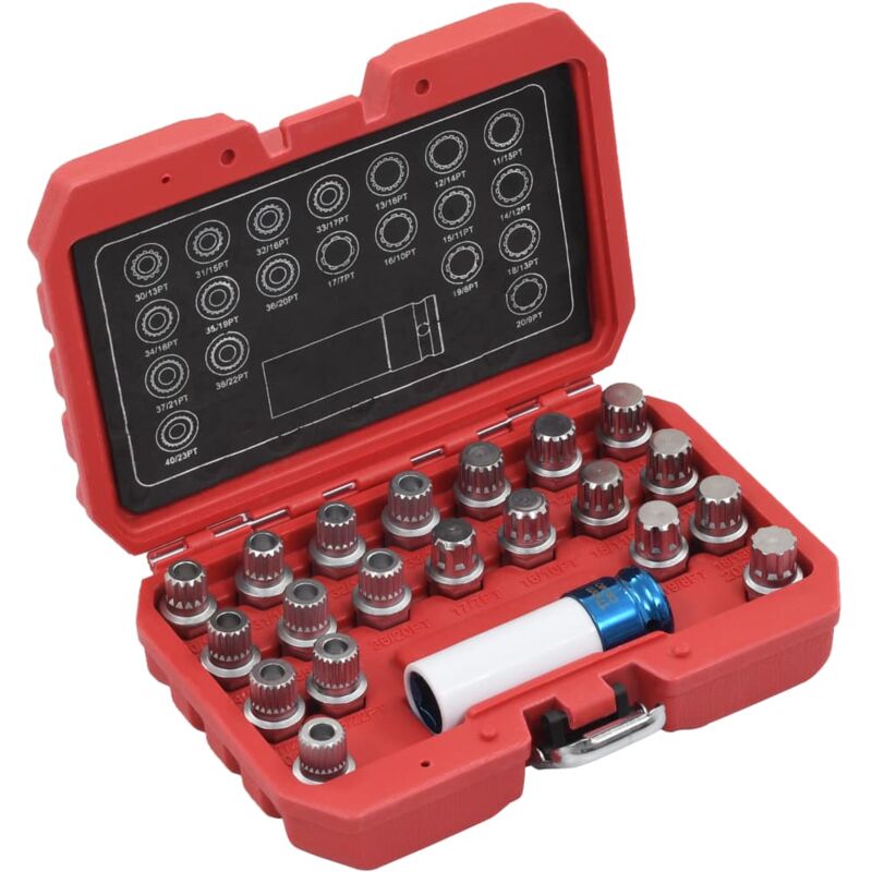 foto del prodotto set di bussole per rimozione dadi 21 pz per bmw vidaxl