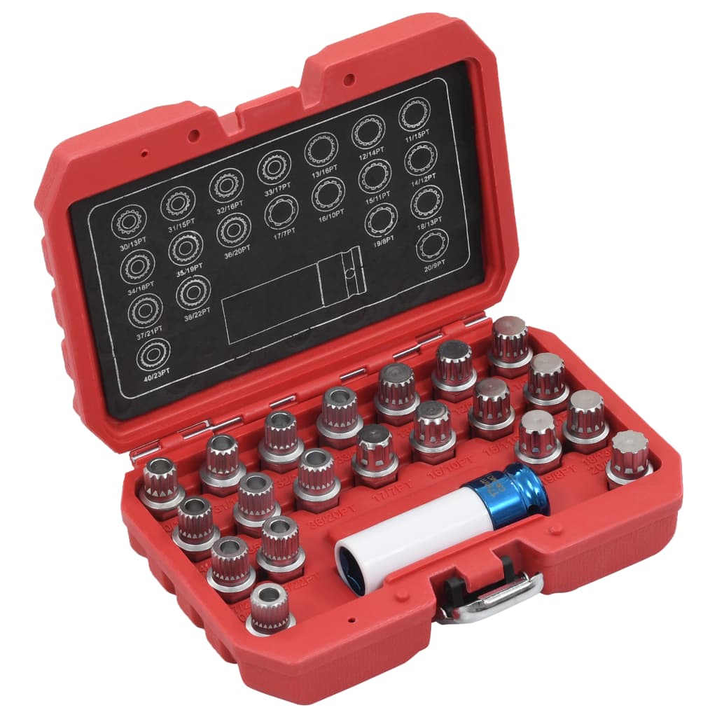 foto del prodotto set di bussole per rimozione dadi 21 pz per bmwcod mxl 128392