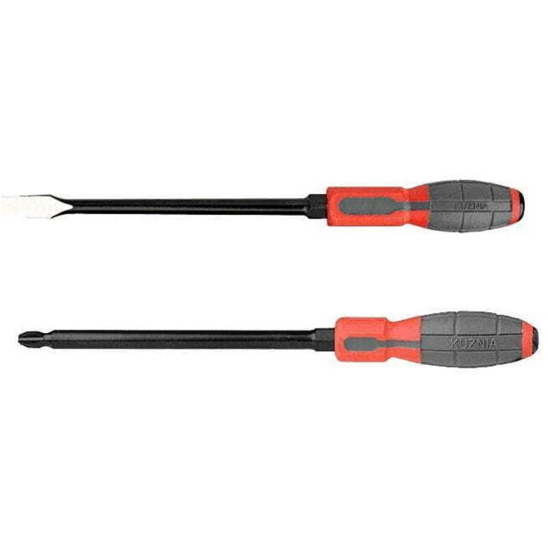 foto del prodotto set di cacciaviti da fabbro forge 3 pezzi. testa a croce ph2, ph4, piatto 1,2x8mm