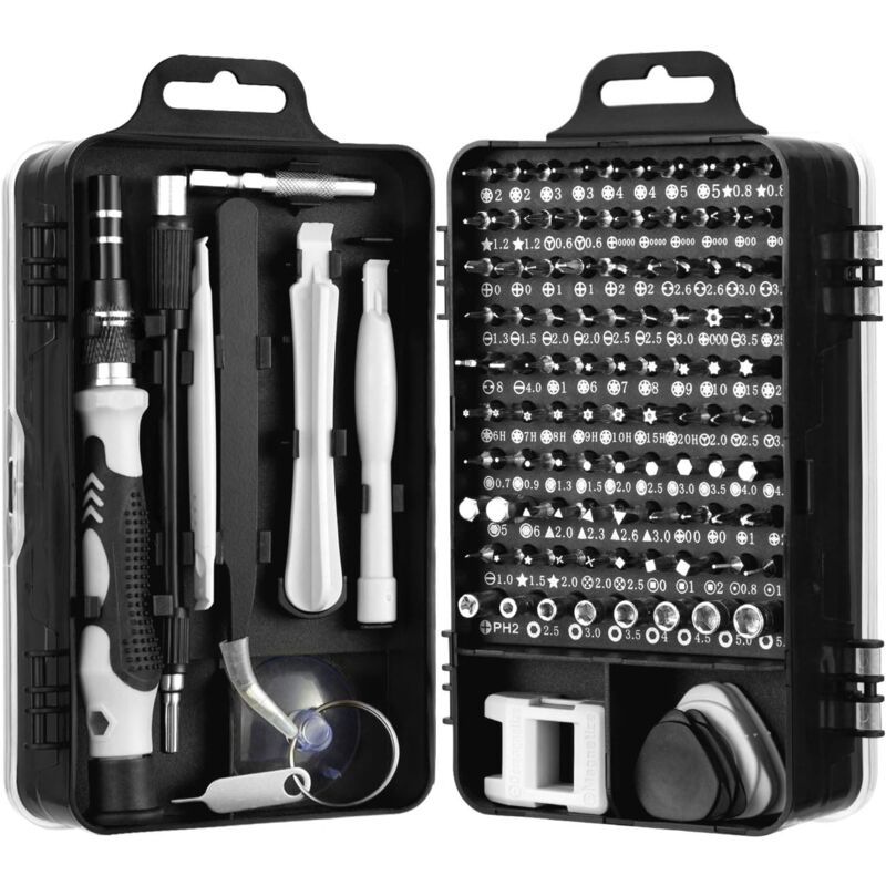 foto del prodotto set di cacciaviti di precisione 115 in 1, kit di cacciaviti di precisione per lavatrice, condizionatore d aria, frigorifero, ventilatore elettrico,