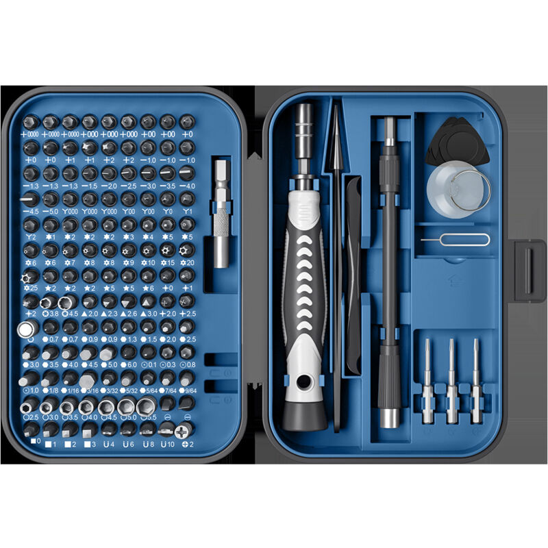 foto del prodotto set di cacciaviti di precisione 130 in 1 con kit di strumenti di riparazione a 120 posizioni kit di cacciaviti magnetici con mini custodia
