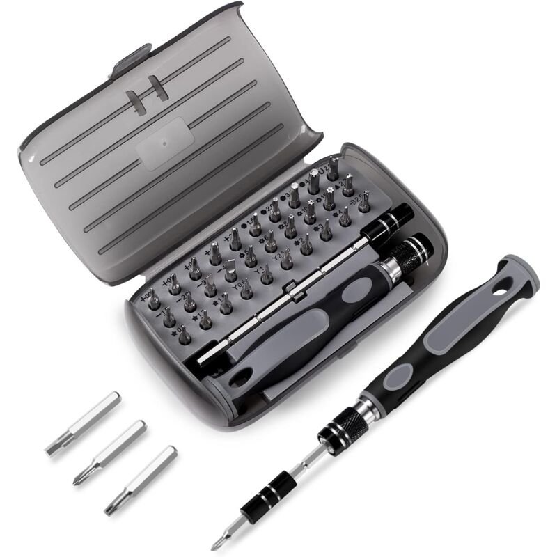 foto del prodotto set di cacciaviti di precisione 32 in 1 mini set di cacciaviti magnetici kit di riparazione elettronica fai da te, strumento per computer per pc,