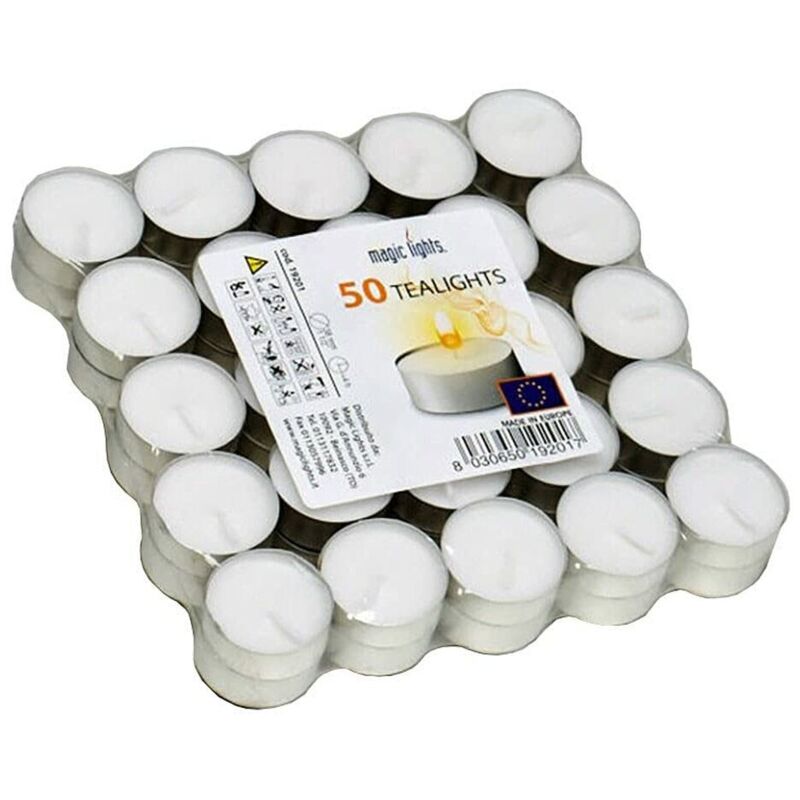 foto del prodotto set di candele magic lights 50 pezzi bianco
