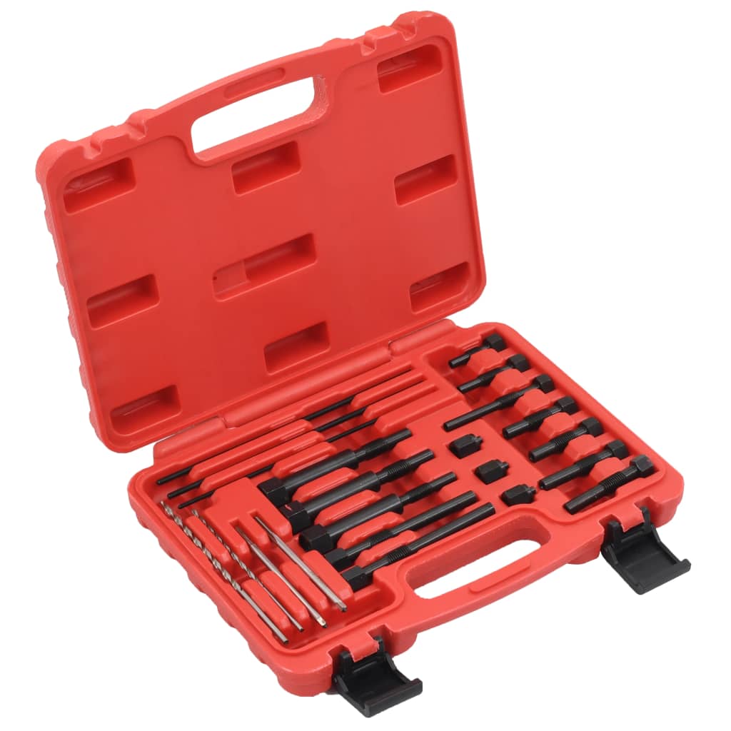 foto del prodotto set di candelette 22 pezzi per auto, garage, attrezzi, rubinetto elicoidale, punta filettata, estrattore per dado, guida per trapano, 8 e 10 mm 02 0004202