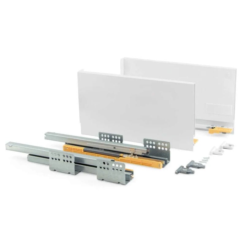 foto del prodotto set di cassetti con imbottitura, altezza 185mm, lunghezza 500mm, bianco