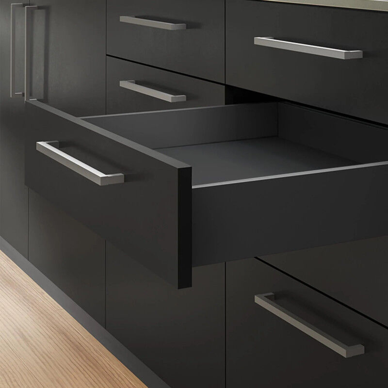 foto del prodotto set di cassetti per cucina con imbottitura, altezza 93 mm, lunghezza 350, grigio antracite