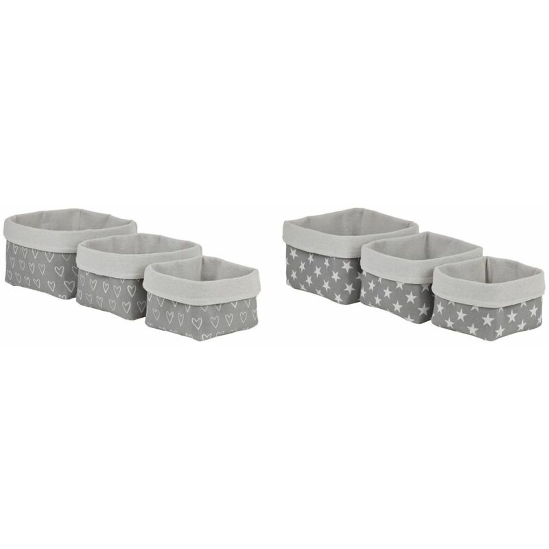 foto del prodotto set di cestini dkd home decor 23 x 23 x 16 cm 2 unit 
