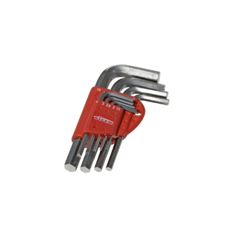 foto del prodotto set di chiavi a brugola cromate normali 10 pezzi 1,5 10 ltb