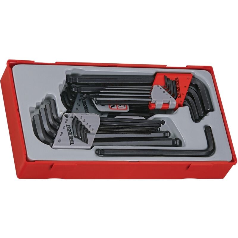 foto del prodotto set di chiavi a brugola esagonali tx teng tools ttht28