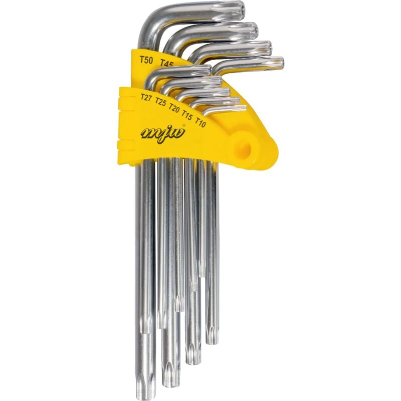 foto del prodotto set di chiavi a brugola torx mjw, a doppia faccia