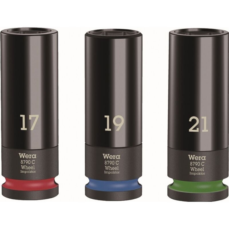 foto del prodotto set di chiavi a bussola kraft impaktor c, 3 pezzi, 1 2 di pollice, lungo, esagonale