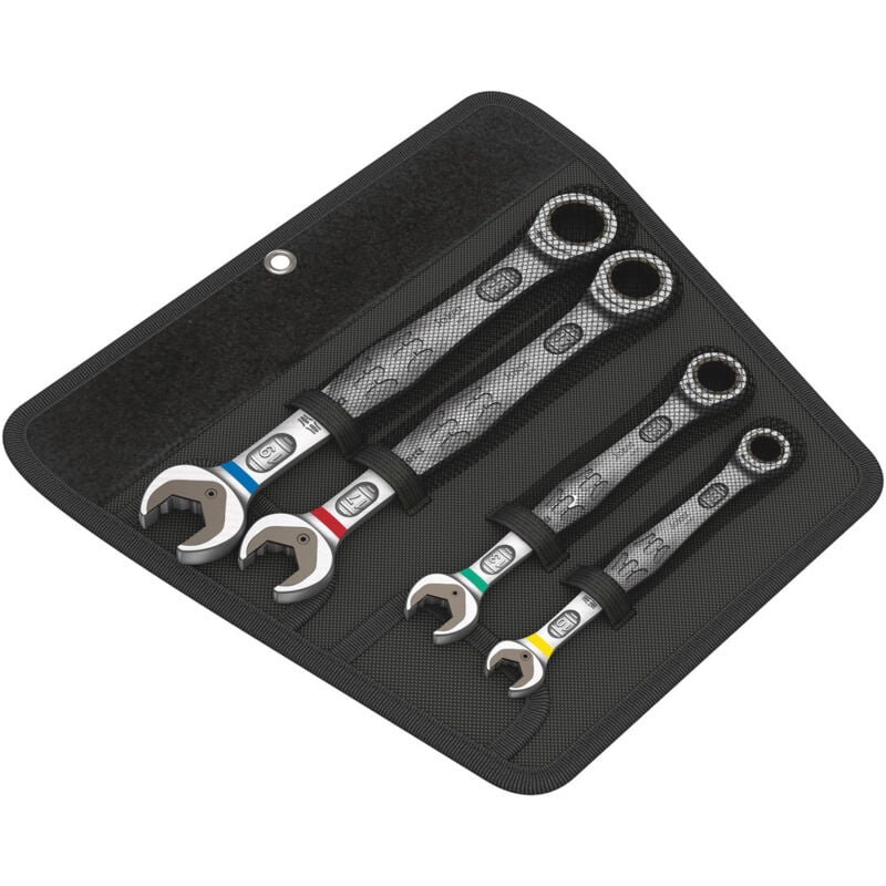 foto del prodotto set di chiavi a cricchetto aperte wera 6000 joker sw 10,13,17,19, 4 pezzi