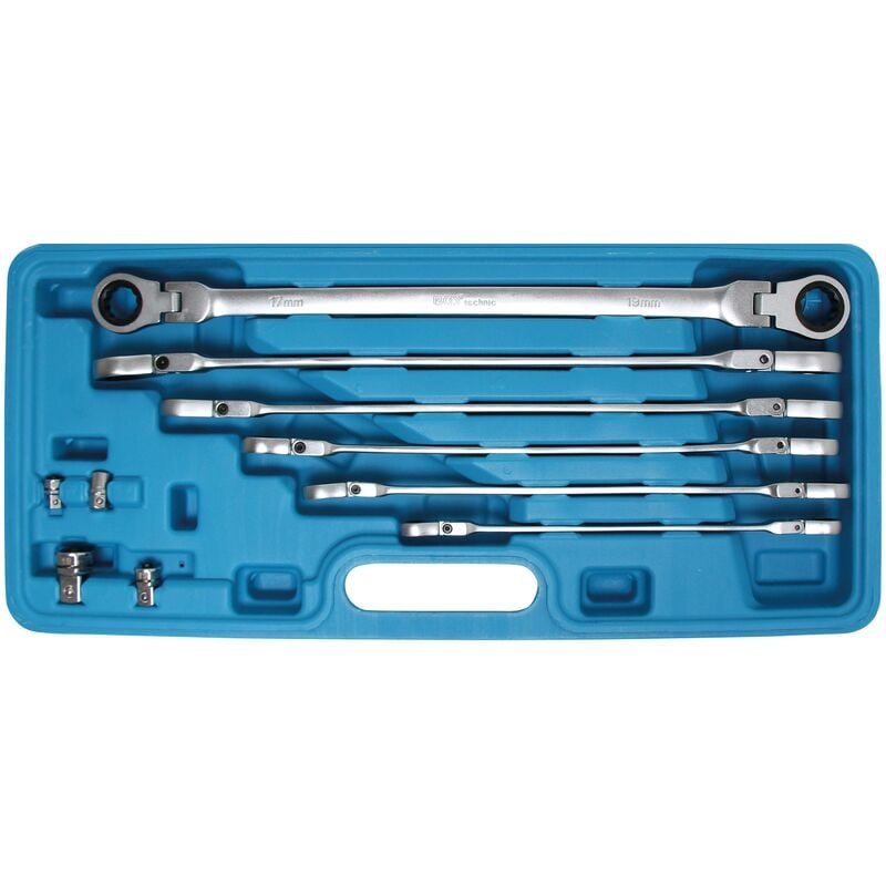 foto del prodotto set di chiavi a cricchetto doppio 8 19 mm 10 pz.