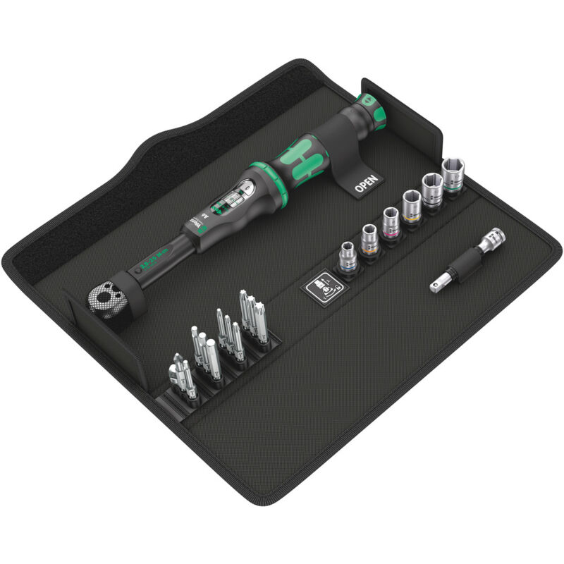foto del prodotto set di chiavi dinamometriche wera click torque a 6 set 1 da 20 pezzi 2,5 25 nm 1 4 