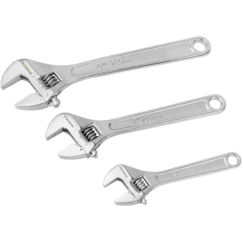 foto del prodotto set di chiavi workpro 15 cm 25 cm 20 cm 3 pezzi