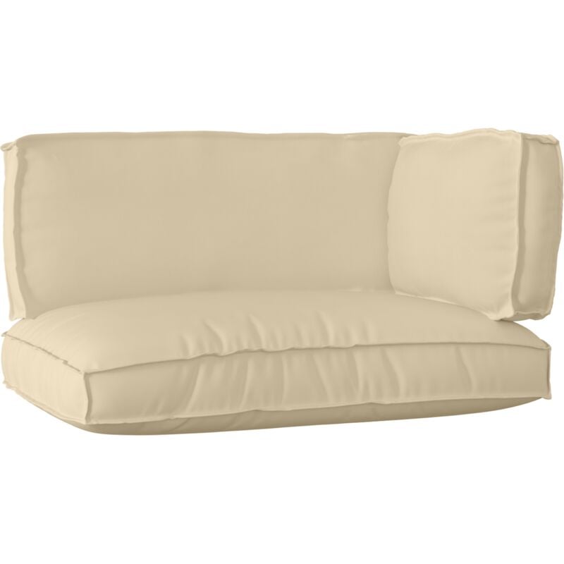 foto del prodotto set di cuscini per pallet 3 pcs beige 120 x 80 x 12 cm vidaxl