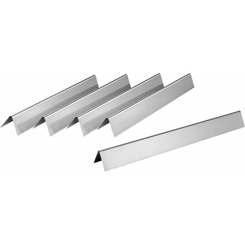 foto del prodotto set di diffusori a fiamma in acciaio inox 5 pezzi 57,4 x 6,4 cm aroma rail bbq toro