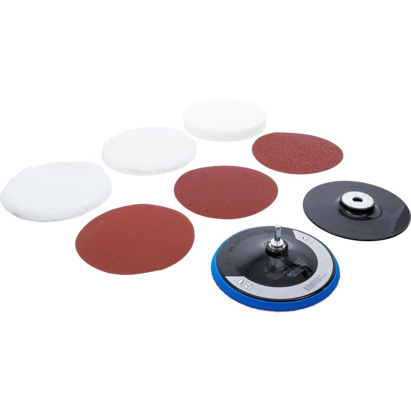 foto del prodotto set di dischi abrasivi e per lucidatura 180 mm 8 pz.