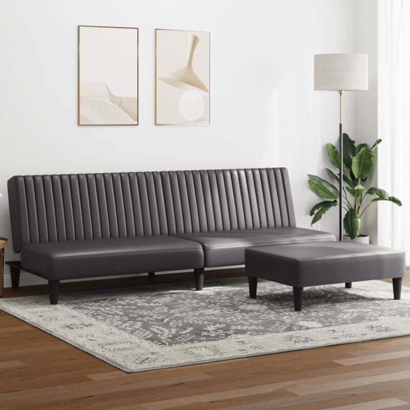 foto del prodotto set di divani 2 pz grigio in similpelle vidaxl 320716