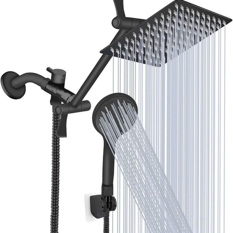 foto del prodotto set di doccetta in acciaio inox con spruzzatore, set da bagno multifunzionale
