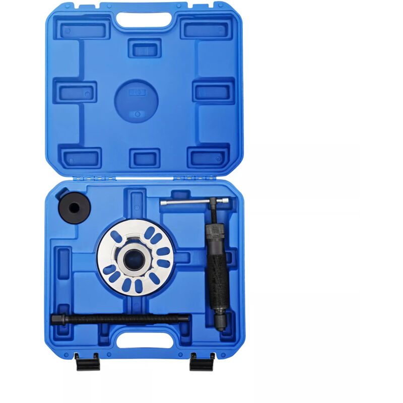 foto del prodotto set di estrattori idraulici 10t per alberi di propulsione, per mozzi ruota a 4 o 5 fori con un cerchio di 96 125 mm, blu