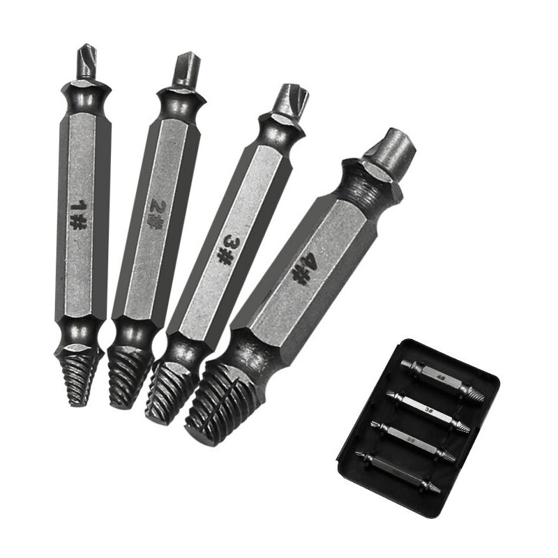 foto del prodotto set di estrattori per viti danneggiate, dischi a doppia estremit , set di utensili manuali per una facile rimozione
