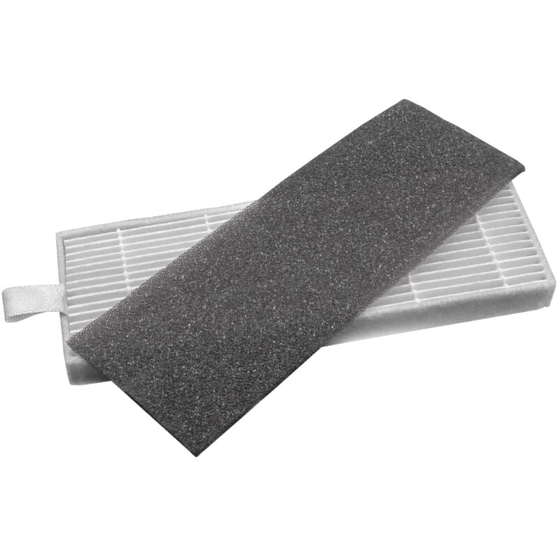 foto del prodotto set di filtri compatibile con ilife a4, a4s, a6 robot aspirapolvere 2x filtro di ricambio filtro hepa, filtro in spugna vhbw