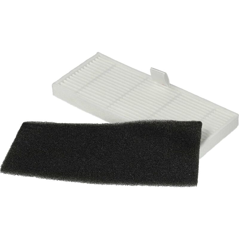 foto del prodotto set di filtri compatibile con proscenic m8 pro aspiratore 2x filtro di ricambio filtro polveri fini, filtro di spugna vhbw