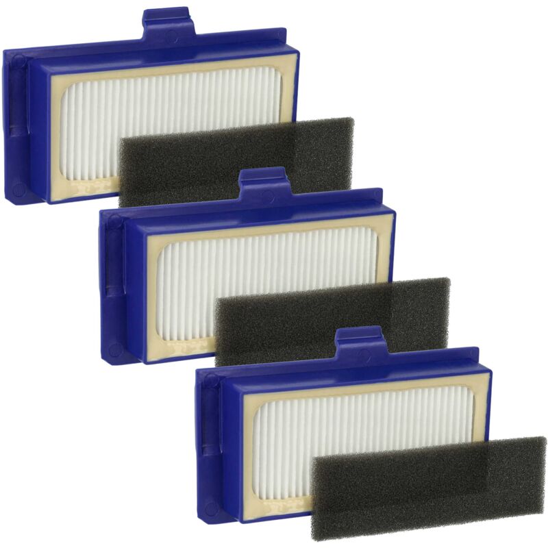 foto del prodotto set di filtri compatibile con rowenta smart force extreme aspiratore 6x filtro di ricambio filtro hepa, filtro in spugna vhbw