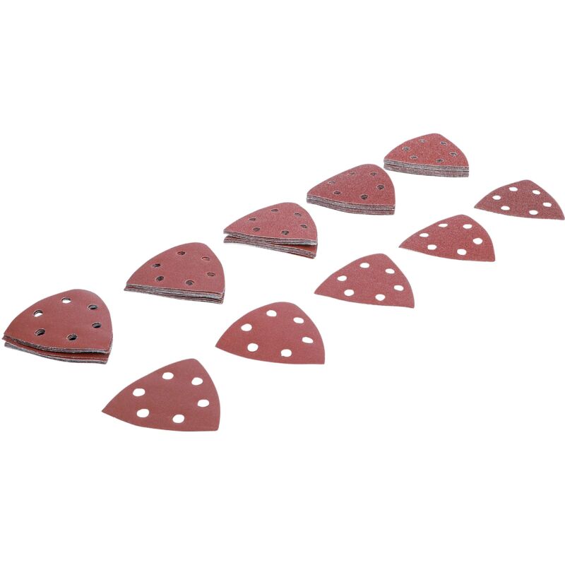 foto del prodotto set di fogli abrasivi per levigatrice a delta 95 x 95 mm k 40 180 50 pz.