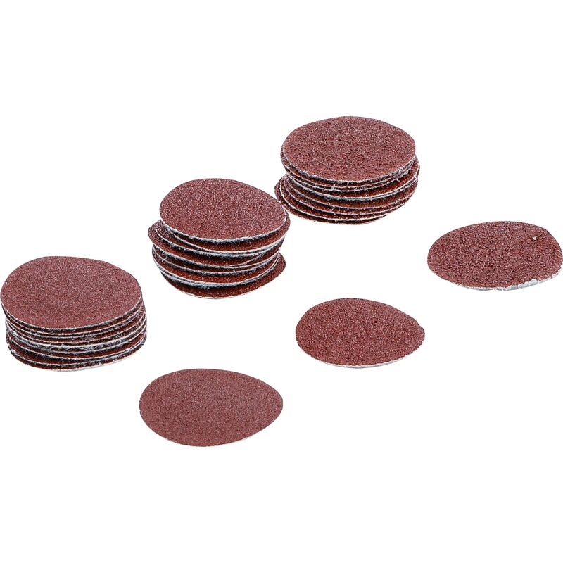 foto del prodotto set di fogli abrasivi per levigatrice eccentrica 30 mm k 60 80 120 30 pz.