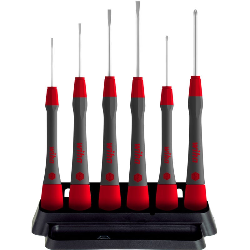 foto del prodotto set di giravite di precisione picofinish a taglio, phillips 7 pz. con supporto (42990) - wiha