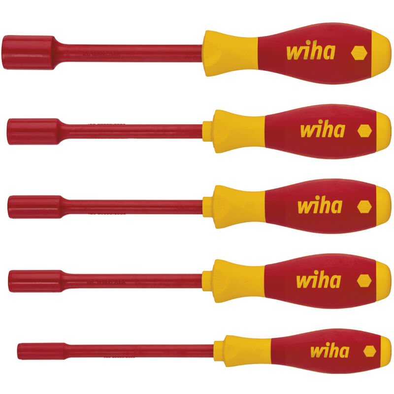 foto del prodotto set di giravite softfinish electric chiave a tubo esagonale, 5 pz. 29466 wiha