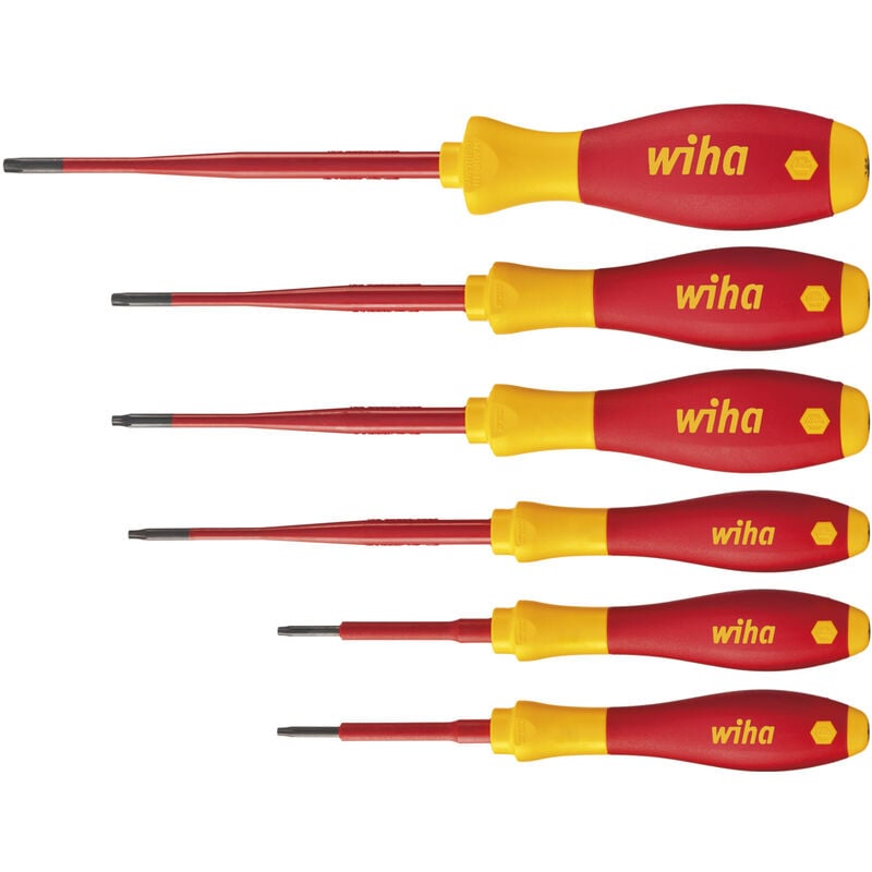 foto del prodotto set di giravite softfinish electric slimfix torx , 6 pz. 36558 - wiha
