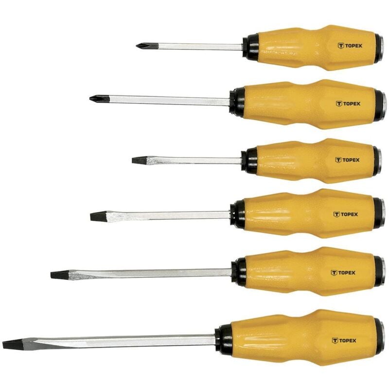 foto del prodotto set di giraviti cacciaviti passanti 6 pezzi assortiti topex 39d504