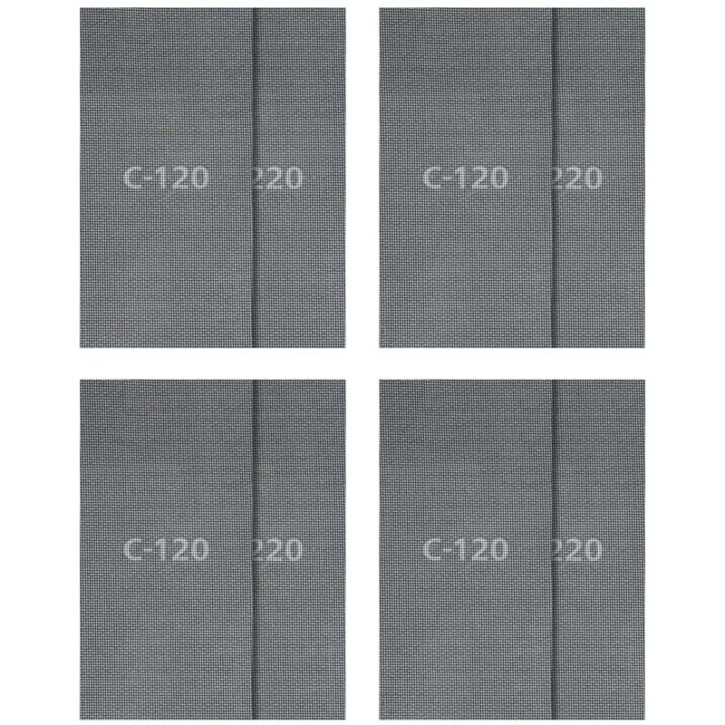 foto del prodotto set di griglie abrasive per cartongesso, 115 x 280 mm, grana 120/220, 16 pz. i 8644000 i abrasivi retinati per levigatrici manuali e orbitali - wolfcraft