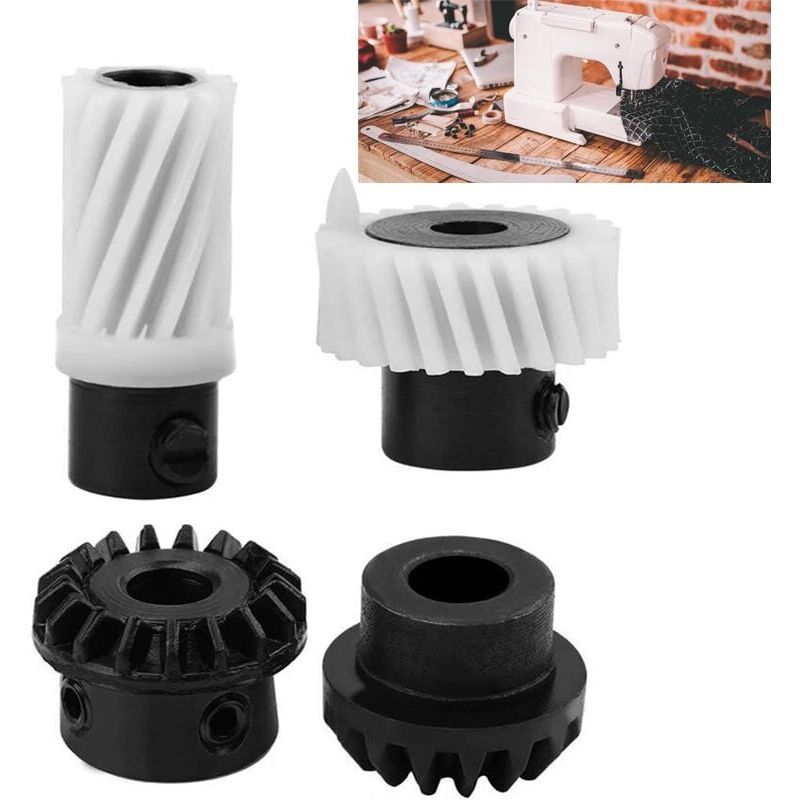 foto del prodotto set di ingranaggi per macchina da cucire 4 pezzi ingranaggi in plastica accessori per macchina da cucire singer 174488 174491 163997 163328