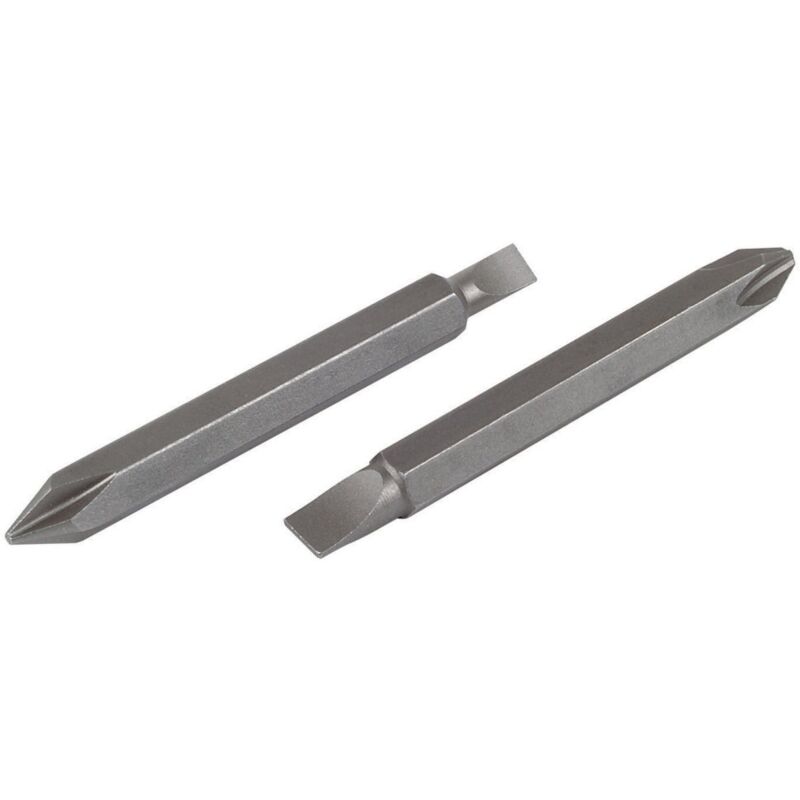 foto del prodotto set di inserti doppi con impronta a taglio a croce ph , 2 pezzi i 2407000 i 2 inserti solid doppi, 60 mm, diverse dimensioni disponibili wolfcraft