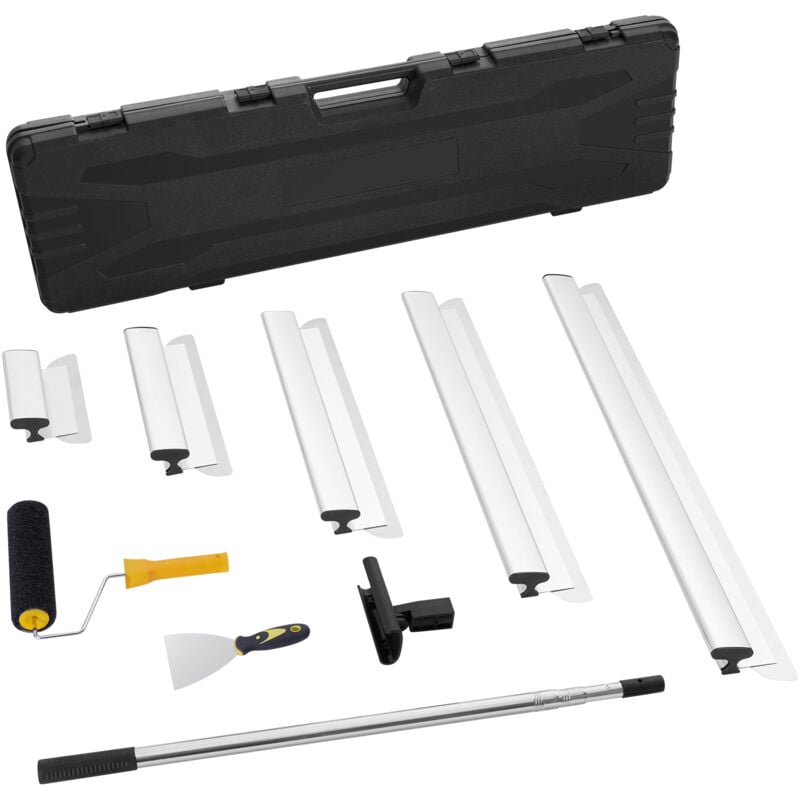 foto del prodotto set di lame per rasatura per cartongesso 254 406 610 813 1016 mm lame per rasatura, manico estensione 862 2072mm coltello in acciaio inossidabile per