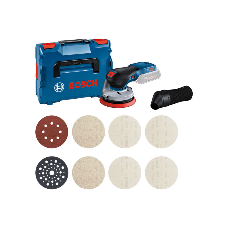 foto del prodotto set di levigatrici rotorbitali a batteria gex 18v 125 bosch starter set m480 senza batteria e caricabatterie in l boxx