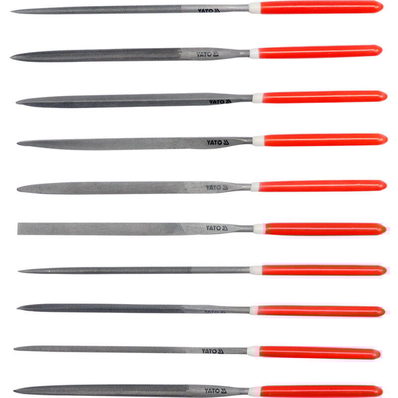 foto del prodotto set di lime ad ago 10 pezzi 518085mm - yt-6165