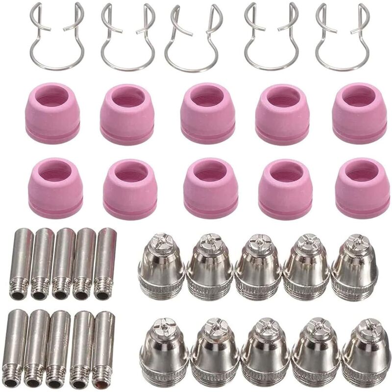 foto del prodotto set di materiali di consumo per torcia da taglio ag60 sg 55 kit ugello per torcia elettrodo ag 60 accessori per torcia di saldatura per rbc6000l