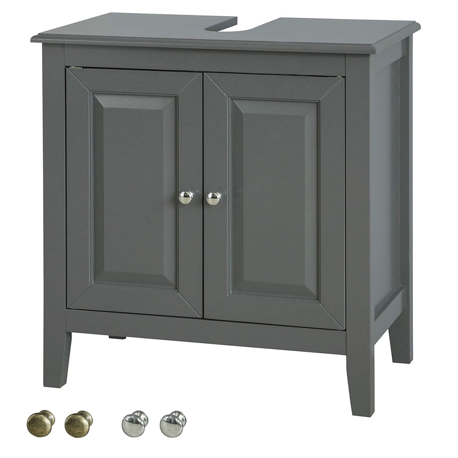 foto del prodotto set di mobili da bagno grigio sottolavabo frg202-dg