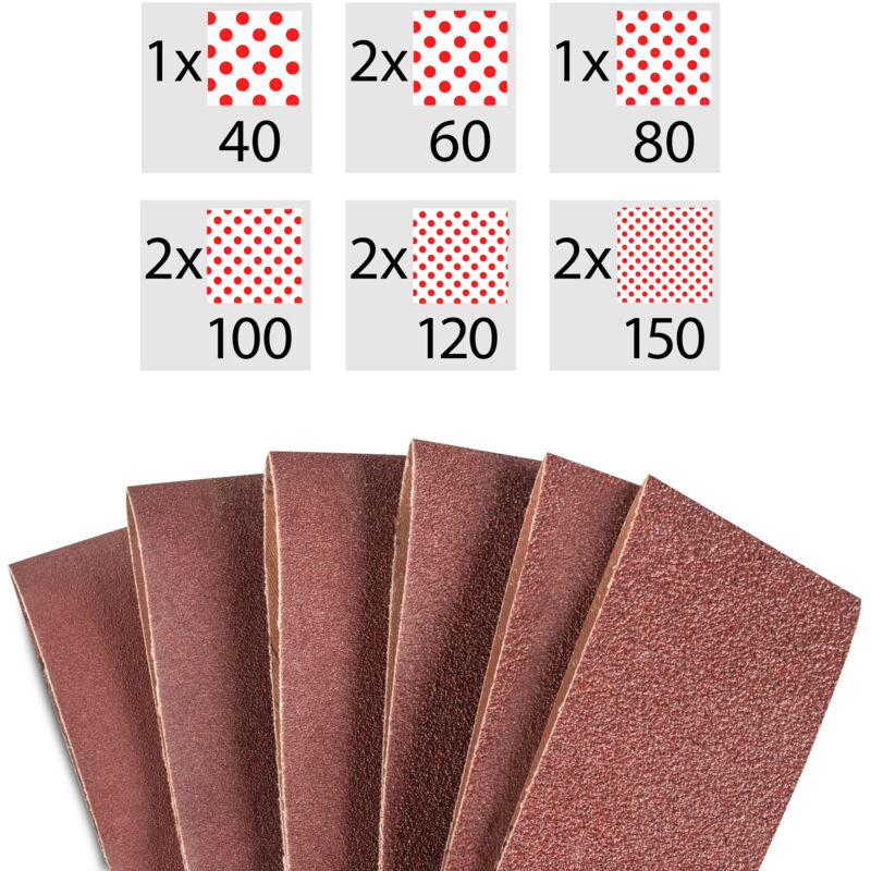 foto del prodotto set di nastri abrasivi da 10 pezzi 457x75mm trotec
