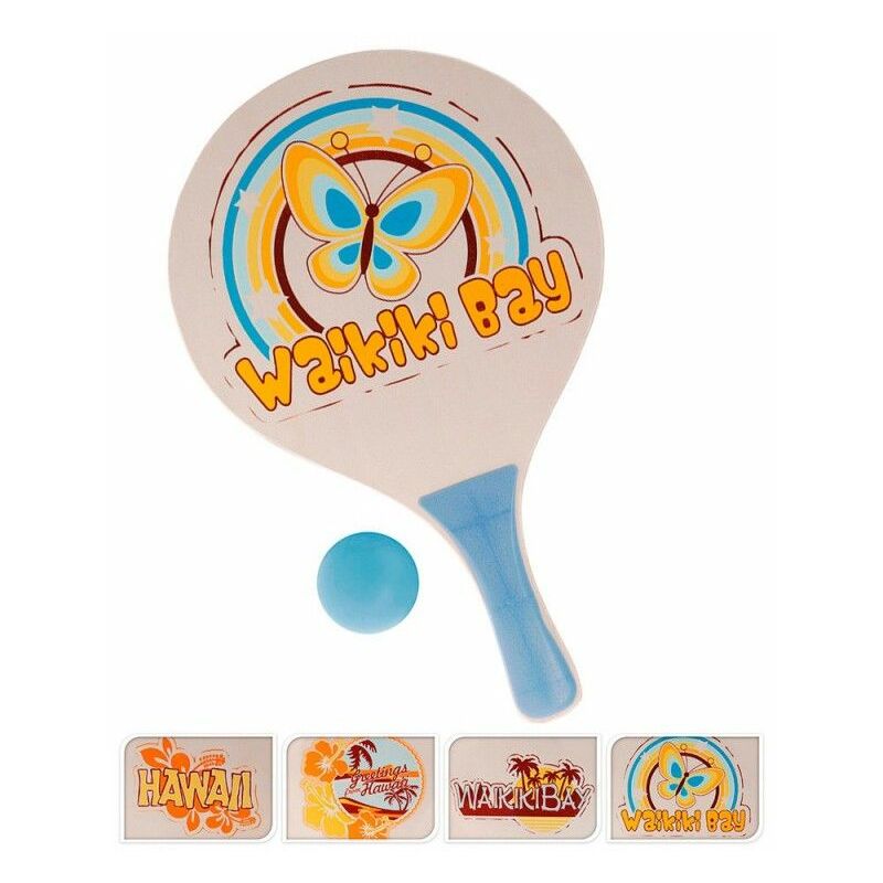 foto del prodotto set di pale e pallone da spiaggia colori assortiti