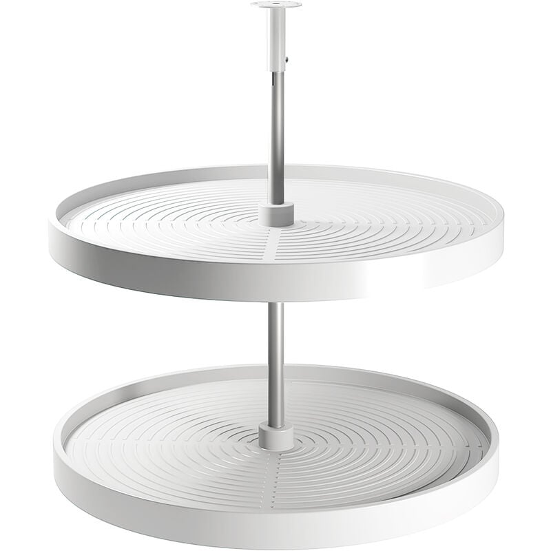 foto del prodotto set di piatti circolari da cucina shelvo, per modulo da 800 mm, tecnoplastica e alluminio, bianca emuca
